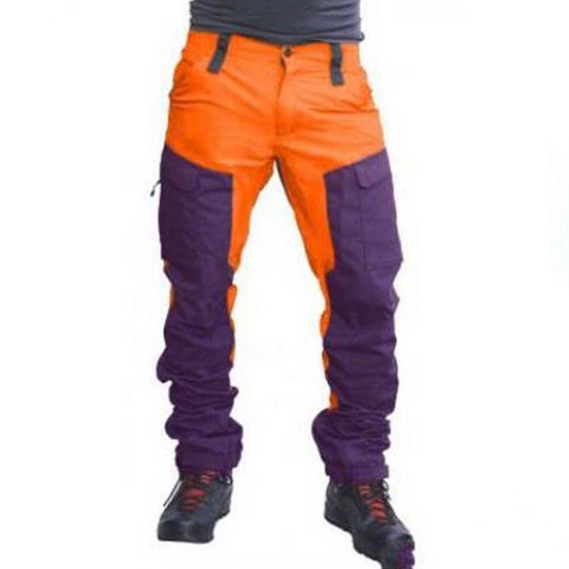 Водонепроницаемые брюки-карго для мужчин, длинные рабочие брюки для активного отдыха, цветные карманы, спортивные брюки для кемпинга, рыбалки