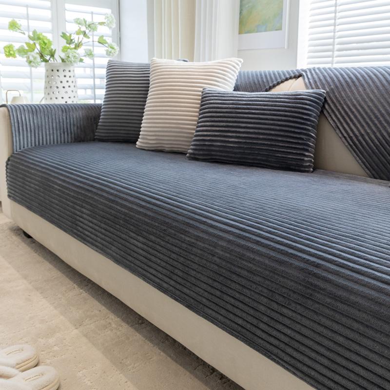 Имитация кролика плюшевая утолщенная зимняя диванная подушка нескользящая кожаная подушка для дивана тканевое полотенце