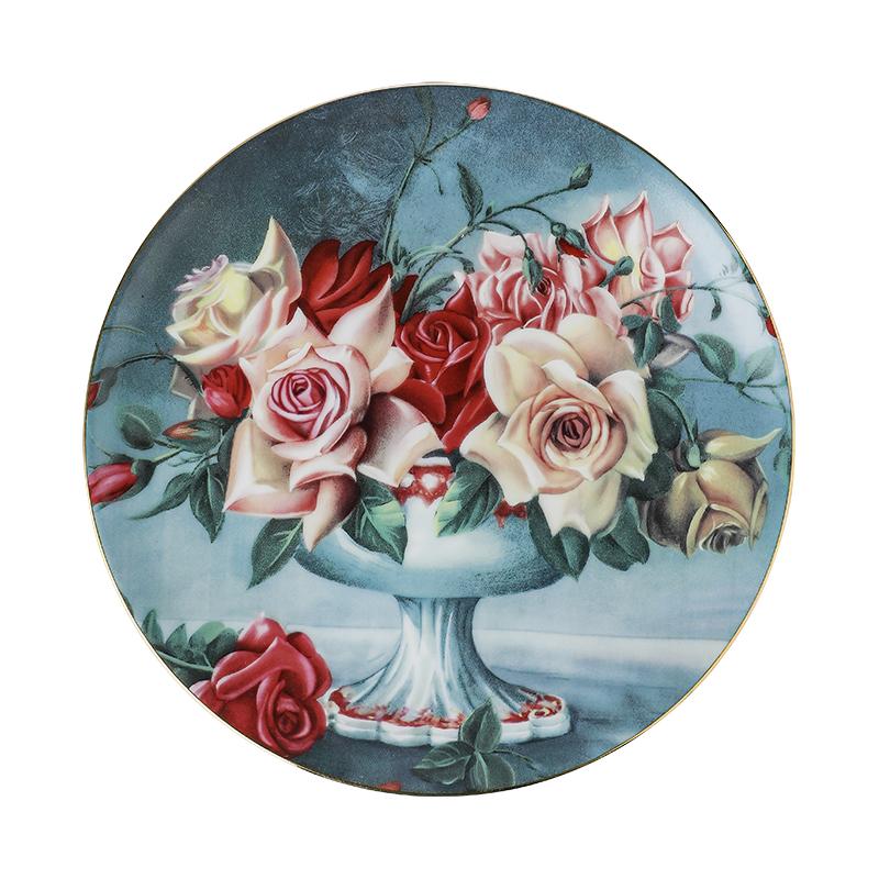 Европейская обеденная тарелка в стиле джунглей Керамическая тарелка Домашний обеденный стол Тарелки для стейков из говядины Блюда для закусок Блюдо для торта на завтрак