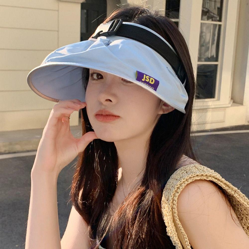 Можно использовать как сумку через плечо Женская шляпа от солнца Широкополые солнцезащитные шляпы Универсальная кепка с козырьком