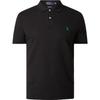 Polo Solid Color Logo Embroidered Pullover Casual Short Sleeve Polo Shirt Men Tops Black 710751221-005