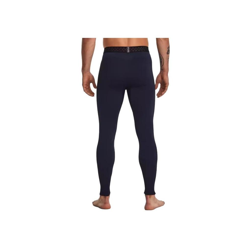 Under Armour Rush Coldgear бесшовные однотонные леггинсы с высокой талией, обтягивающие спортивные леггинсы для мужчин, черные 1379284-001