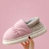 Fashion Shevalues Winter Fuzzy Women's Slippers Slip On Cotton Slides Plush Lining Warm Home Slides Furry Platform Cozy Women's Slippers