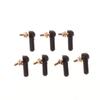 2/5PCS L16/17mm Rod End M2 M3 Ball Joint 2/3mm Black Linkage Rod Ball Head Connector For DIY RC Boat Servo Spare Parts
