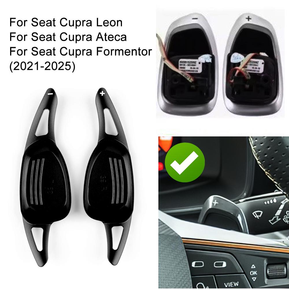 For Cupra Formentor LEON Ateca 2025 2025-2025 2025 Car Steering Wheel Shift Paddle Gear Paddles DSG Extension Aluminum Alloy