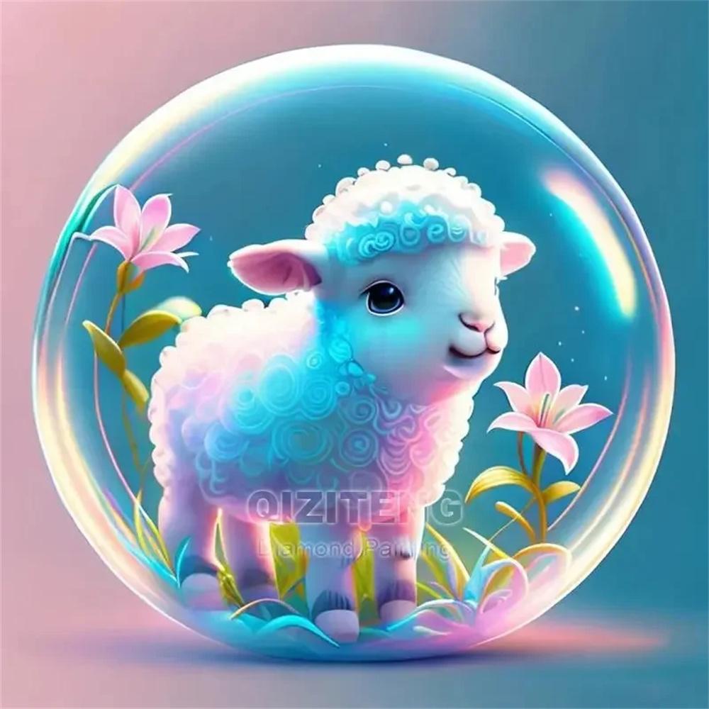 5D AB Diamond Painting Unicorn Tiger Dog Glass Ball Animal Picture Cross Embroidery Mosaic Kit Hobbies Diy Decoration