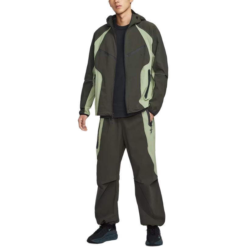 Nike Мужские тканые брюки Tech Dri FIT с цветовыми блоками, свободный крой IH8467-355