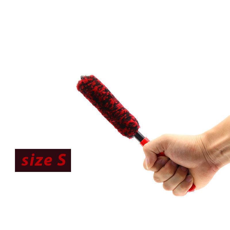 1/3pcs Wheel Woolies Plush Soft Alloy Wheel Cleaning Brush Car Detailing Brushes For Auto Motorcycle Maintenance Care Clean Tool