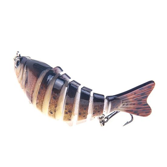 3/4/5Pcs Fishing Lures 3D Swimming Baits with Treble Hooks Realistic Looking Bright Color Freshwater Saltwater Artificial Baits Hard Lures