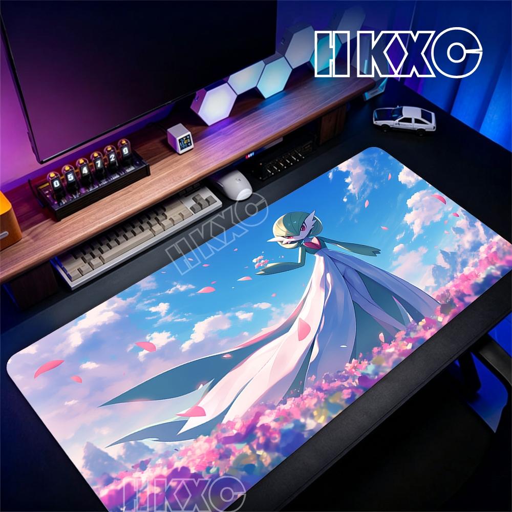 Anime Mouse Pad Cartoon Pokemon Pc Gaming Mousepad Non‑Slip Rubber Base Desk Mat for Computer Laptop PC Gamer Home Office Mats
