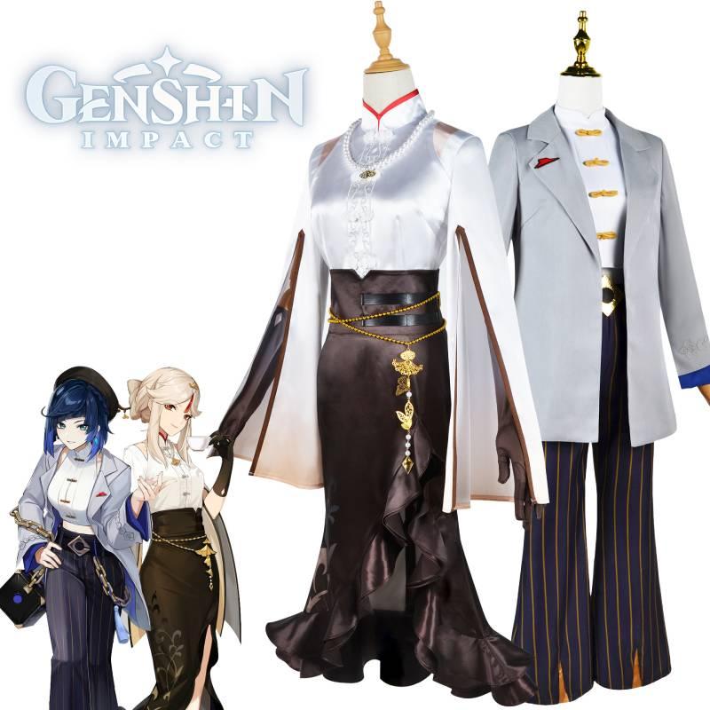 Косплей-костюм Genshin Impact из полиэстера для игровых мероприятий