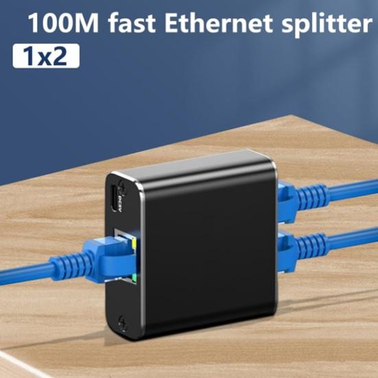 Ethernet-сплиттер Высокоскоростной сетевой распределитель 100 Мбит/с Универсальный Plug-Play Gigabit Ethernet-сплиттер LAN-сплиттер с USB