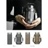 CB JAPAN Octabottle, Gray, 340ml, Direct Drinking, Vacuum Insulated Stainless Steel Bottle with Dedicated Holder, Holms