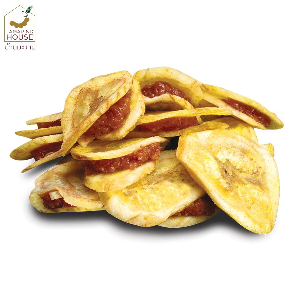 Tamarind House Crispy Banana with Fruits, Passion Fruit, Тамаринд, Пряный Тамаринд, 45 г. х 1/3 шт - Тайская закуска