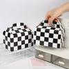 12 шт. Клетчатые подарочные коробки с ручкой Черно-белые клетчатые гоночные коробки для угощений Складные картонные коробки Тематика гоночного автомобиля Сувениры для вечеринки Коробки