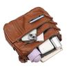 Single-shoulder Bag Soft Leather Multi-functional Zipper Bag Single-shoulder Crossbody Bag Casual and Simple Bag