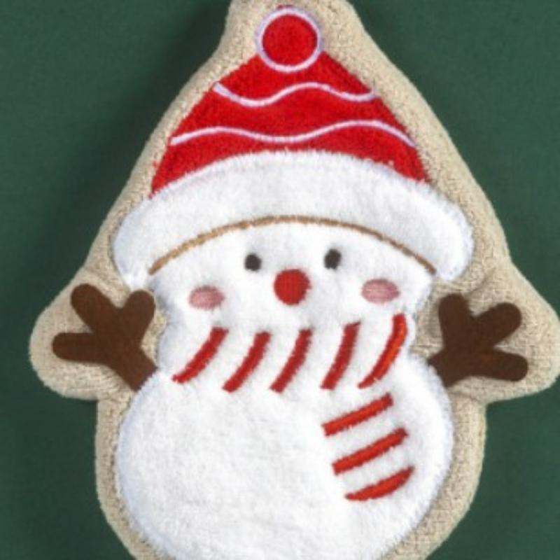 Coral Fleece Christmas Santa Claus Hand Towels Water Absorption Quick-Drying Hand Towel Christmas Tree Bell Kitchen Bathroom