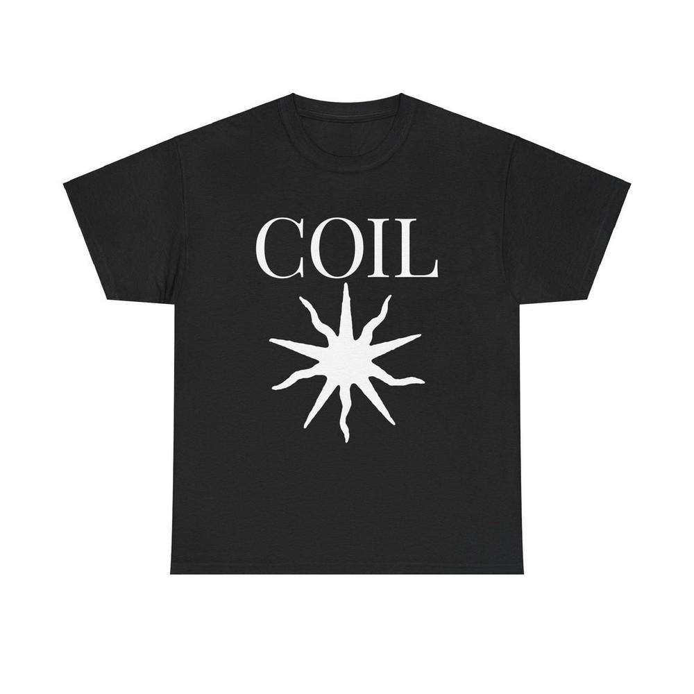 Coil - Винтажная футболка группы, Throbbing Gristle, Нойз-музыка, УНИСЕКС-ФУТБОЛКА