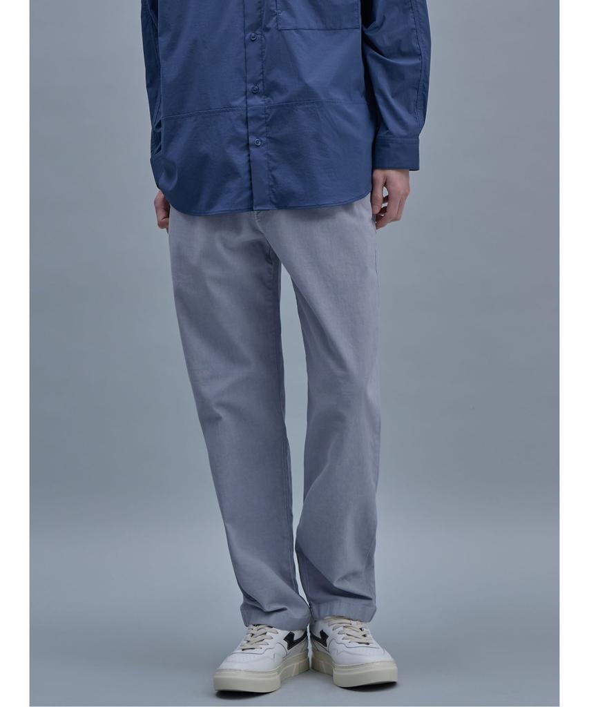 SHIFT.G Garment Dyed Cotton Slacks Blue