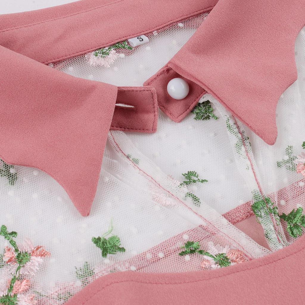 Женские ретро-готические свободные платья с вышитыми развевающимися рукавами и вырезом в форме сердца Платье на Хэллоуин Вечерняя коктейльная вечеринка Повседневная одежда Одежда для особых случаев S-4XL