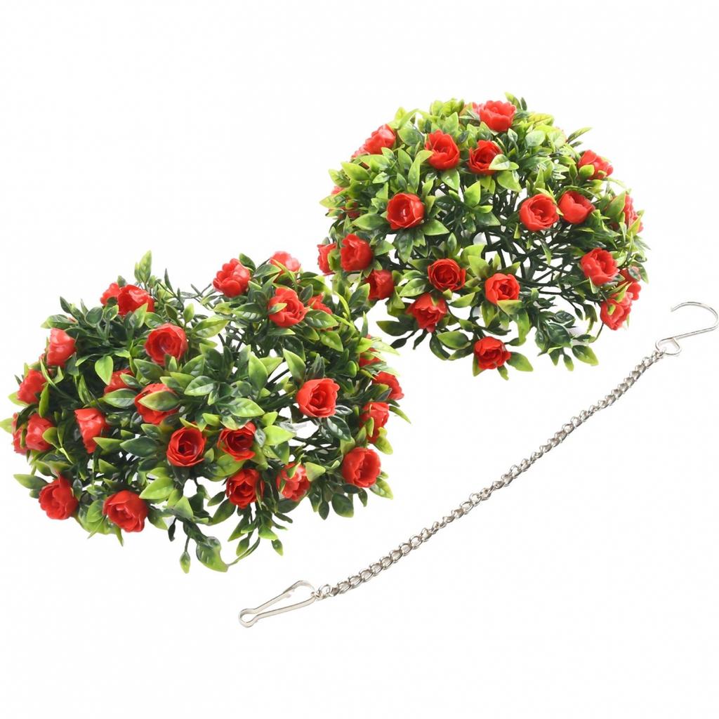 Grass Ball Rose Flower Balls Stage Topiary Hanging