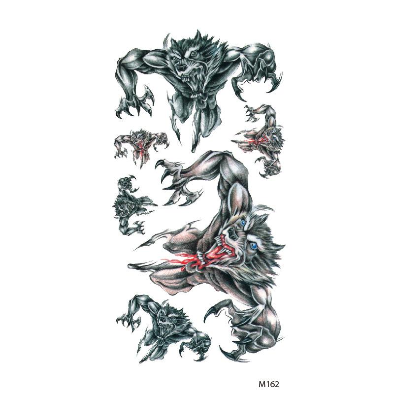 Customize Wolf Dragon Spider Scorpion Animal Temporary Tattoo Designs for Man