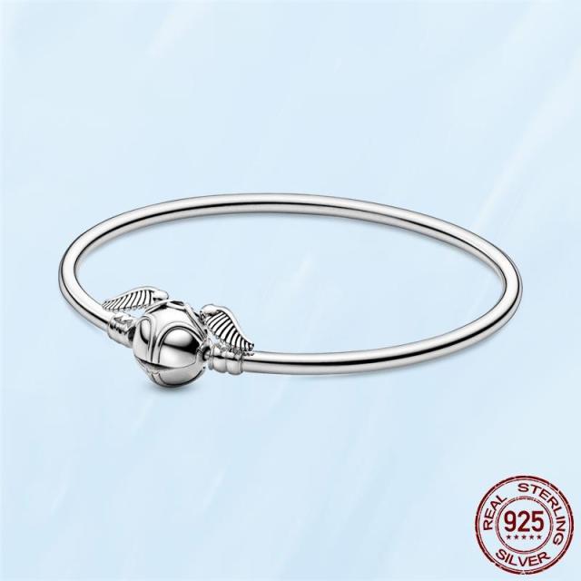 Femme Браслет 925 пробы стерлингового серебра змея браслет-цепочка в форме сердца для женщин Fit Charms Бусины ювелирные изделия подарок