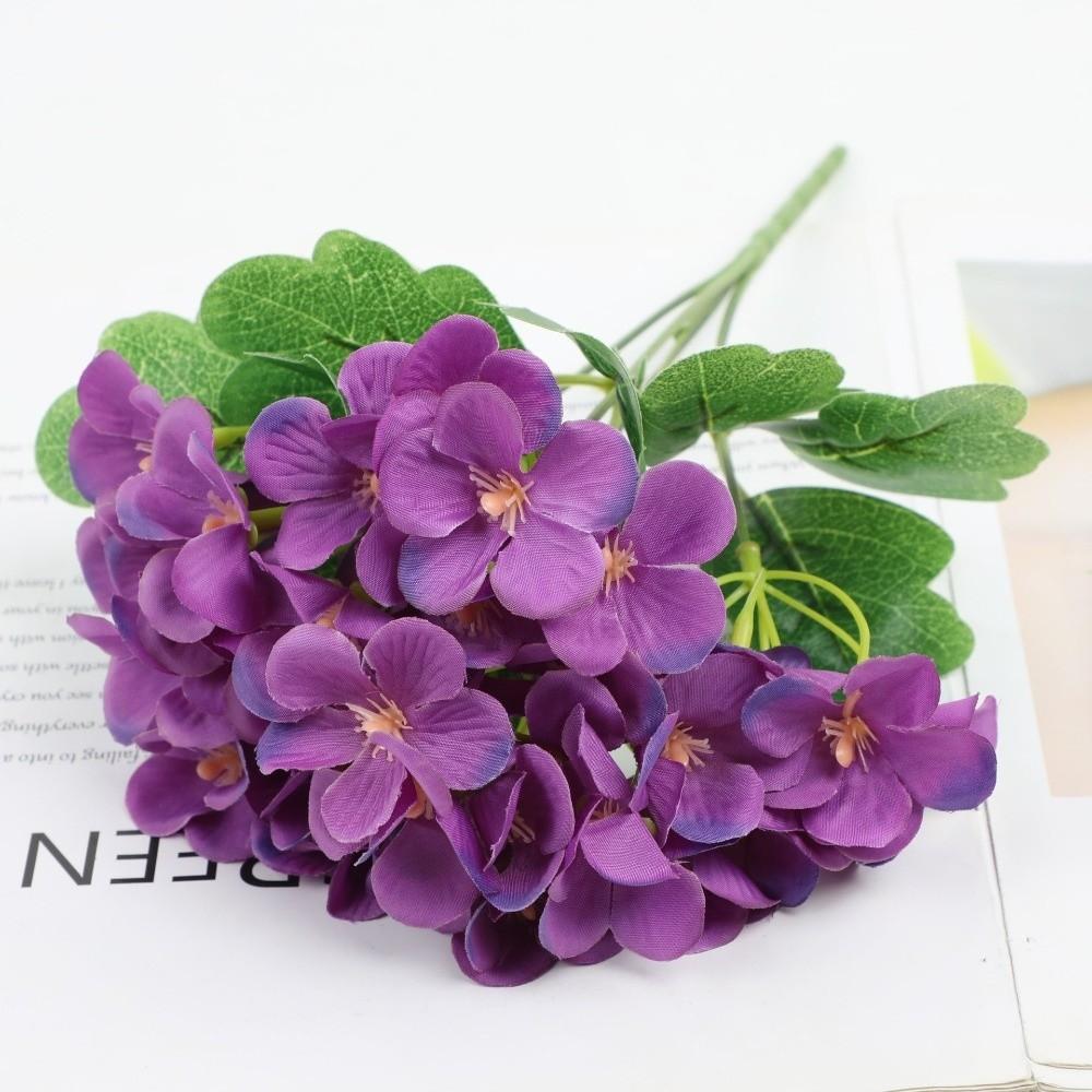 Dyed Edged Foam Flower Bouquet DIY Floral Materials Hydrangea Home Decoration Photography Props