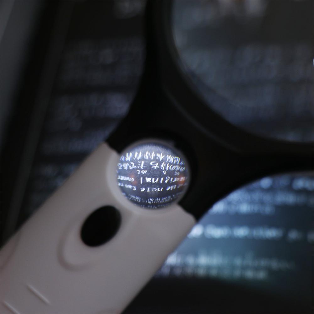 LED Light Handheld Magnifier Loupe Magnifying Glass Mini Jewelry