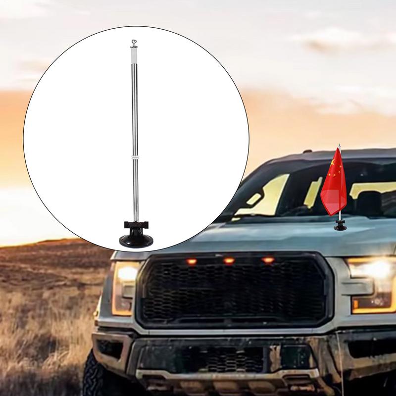 Car Flagpole Mount Bracket With Suction Cup Flag Pole Holder Flagpole Display Holder Flag Pole Mounting Bracket For Car SUVs