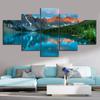 Artwork Wall Art Canvas Painting Canvas 5 Piece Print Painting Painting Modern Picture Poster Landscape Living Room Decor