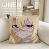 Playing Death Games to Put Food on the Table Cushion Cover Linen Decorative PillowcaseBreathable Washable Sofa Cushion Cover