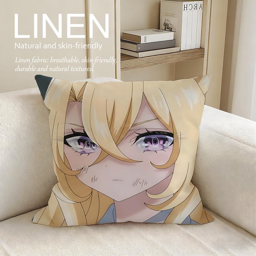 Playing Death Games to Put Food on the Table Cushion Cover Linen Decorative PillowcaseBreathable Washable Sofa Cushion Cover