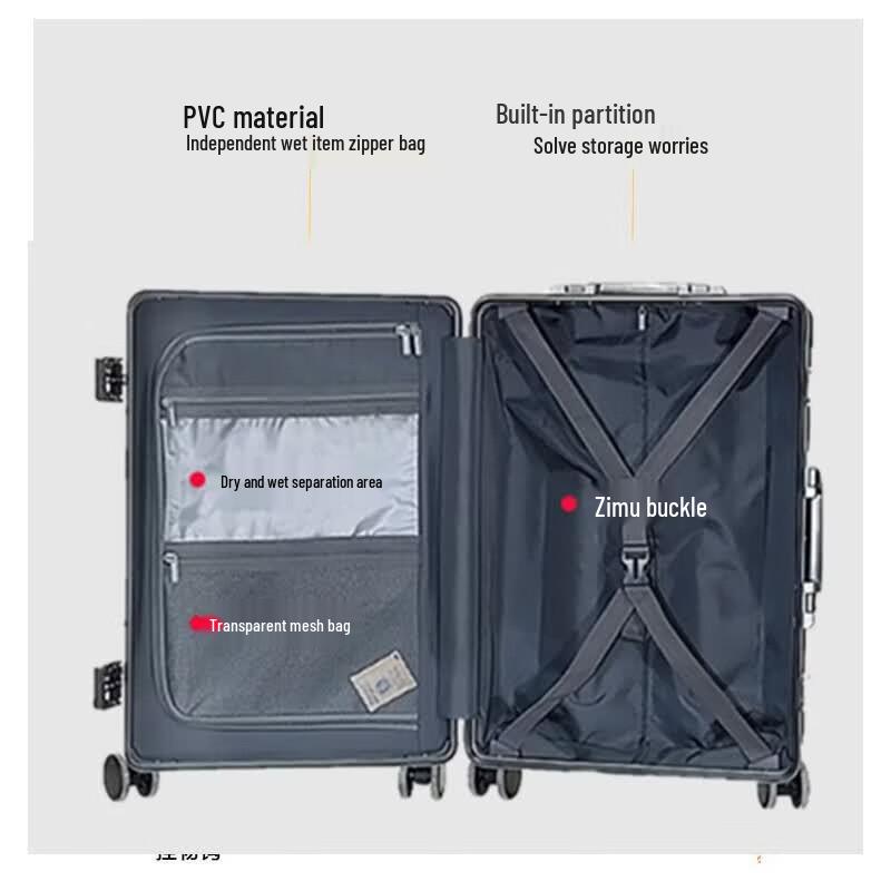 Cmierf Kuect PC Hardside Spinner Luggage