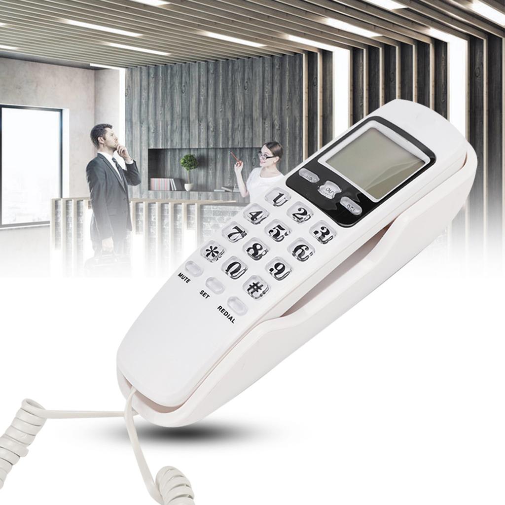 KX T888CID Дисплей идентификатора вызывающего абонента Телефон для дома и офиса (Телефонная линия Великобритании случайного цвета)(белый )