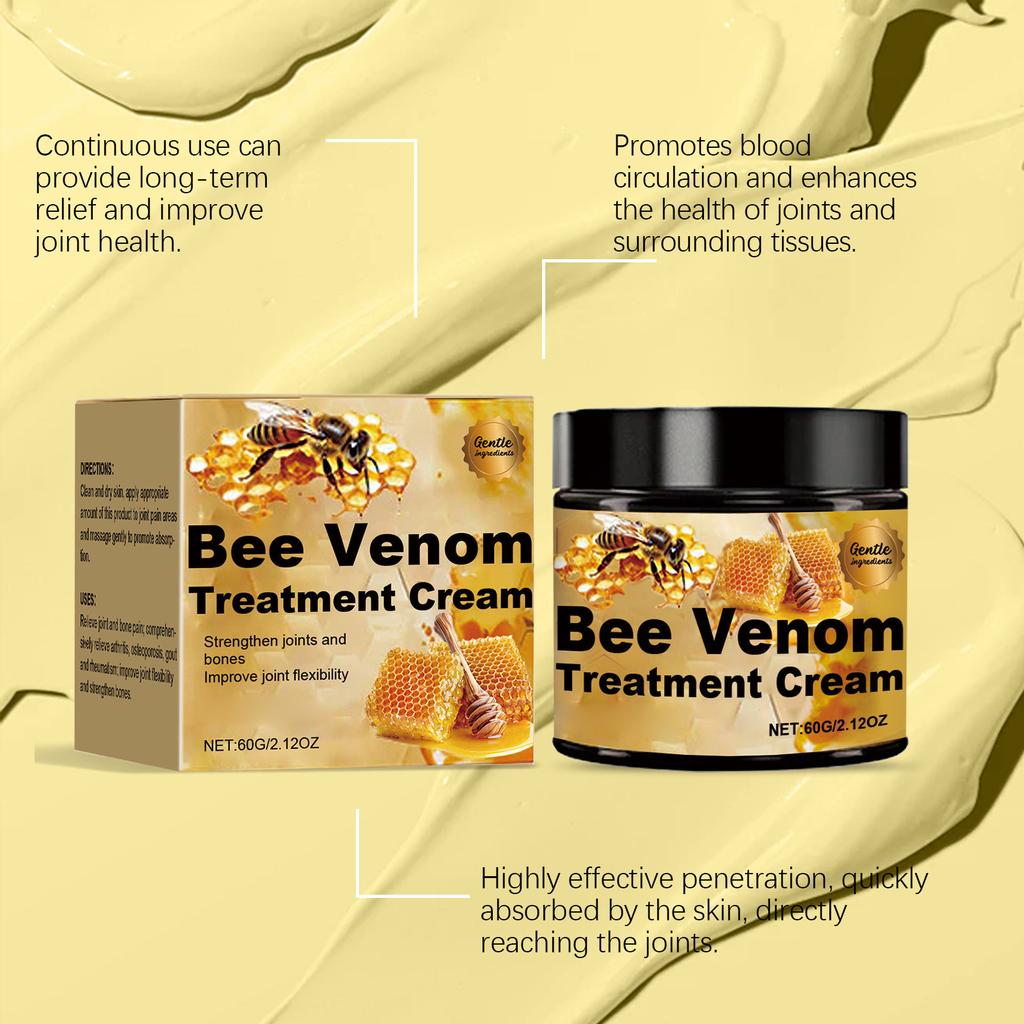 Bee Serum Joint Relief Cream 60g Gentle Application Body Care Joint Muscle Relief To Enhance Vitality