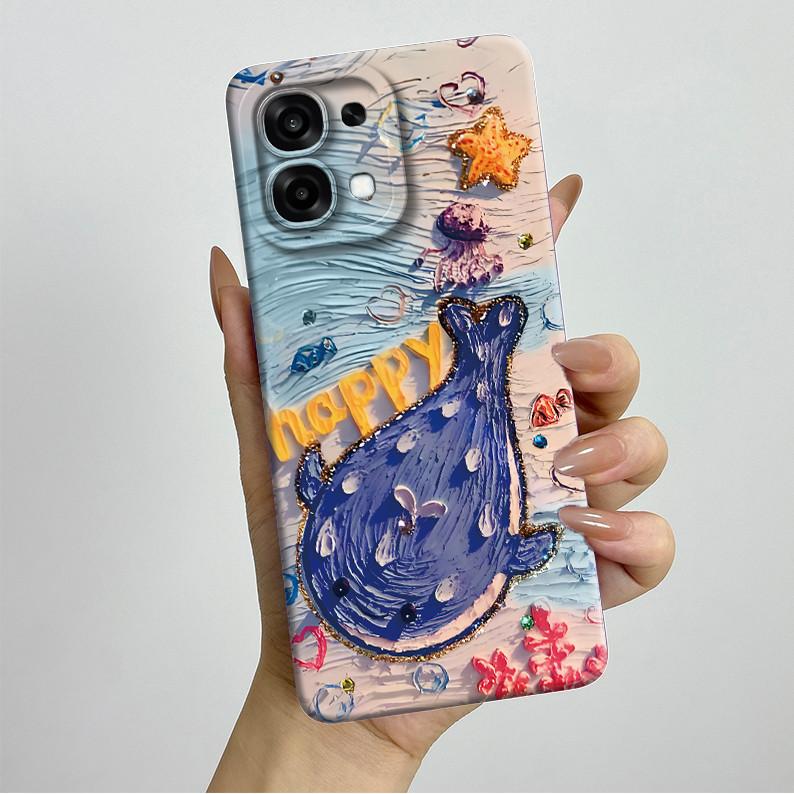 Новый Чехол Для Oppo A6 Pro 5G 4G CPH2781 CPH2799 Чехол Эстетичный Красивый Бабочки Цветы Мягкий Силикон Ударопрочный Задняя Крышка