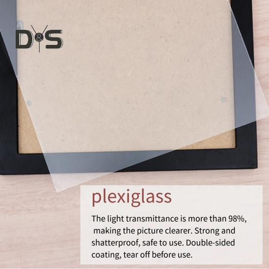 8/10-Inch Wooden Poster Frame High Clarity Glass Horizontal Vertical Modern Art Gallery Living Room Wall Kids Painting Photo Picture Artwork Display