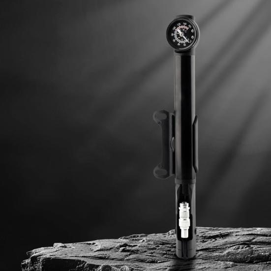 Мини-насос для велосипеда с креплением для манометра 160 фунтов на квадратный дюйм из алюминиевого сплава универсальный горный велосипед для шоссейных горных велосипедов