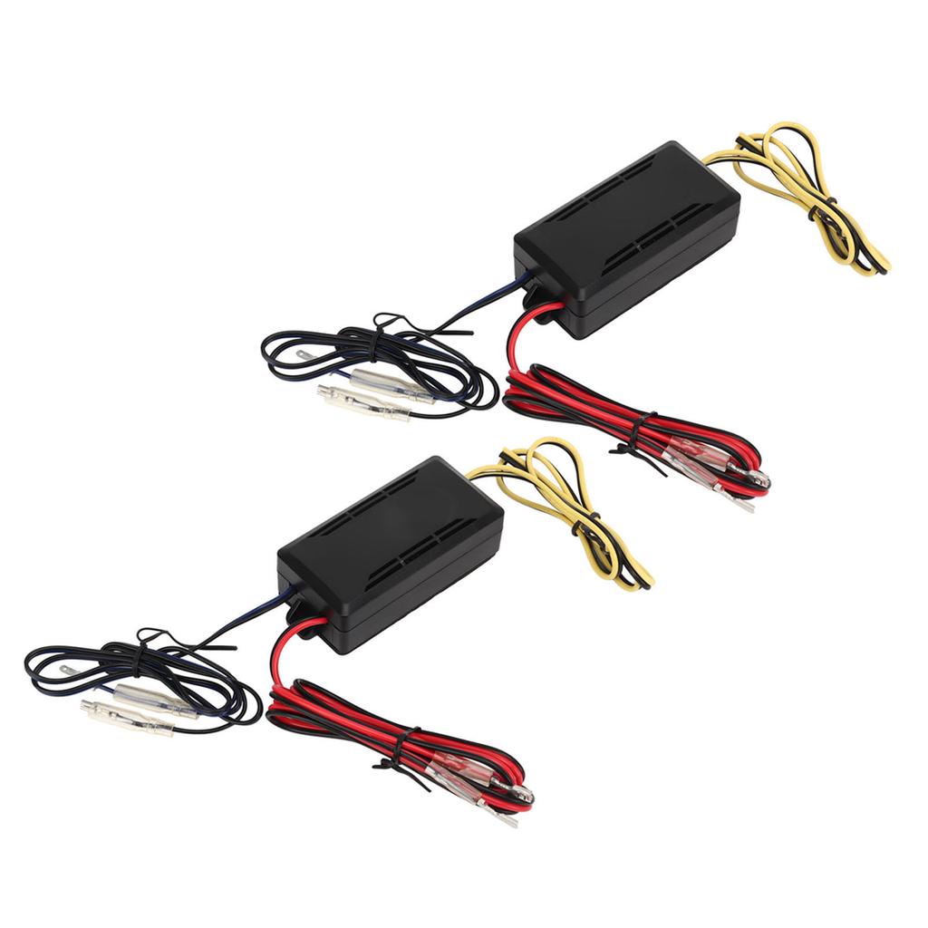 2 Pcs 2 Way Speaker Crossover Car Audio Passive Frequency Divider 12V Improve Bass Sag Sound