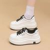 2025 Board Shoes Women's Spring New Student Little White Shoes Muffin Thick Sole Lightweight Versatile Casual Sports Shoes