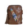 Women'S Shoulder Bag, Genuine Leather Internet Celebrity Bag, First-Layer Cowhide Messenger Bag, Personalized Women'S Retro Mobile Phone Bag