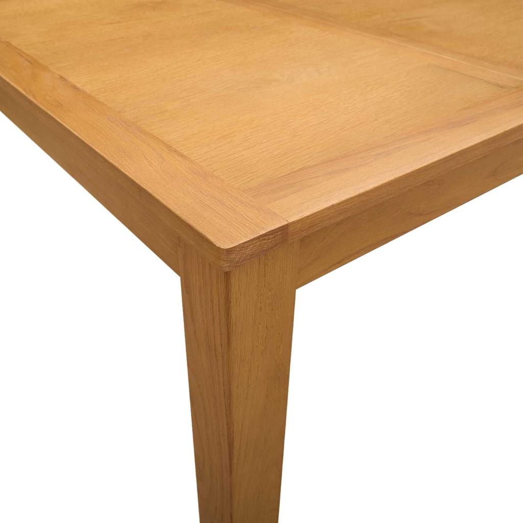 Dining Table 90 x 90 x 75 cm Solid Oak Natural Square