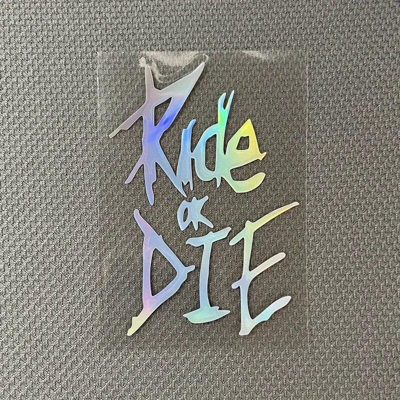 Водонепроницаемая виниловая наклейка 'Ride Or Die' для велосипеда