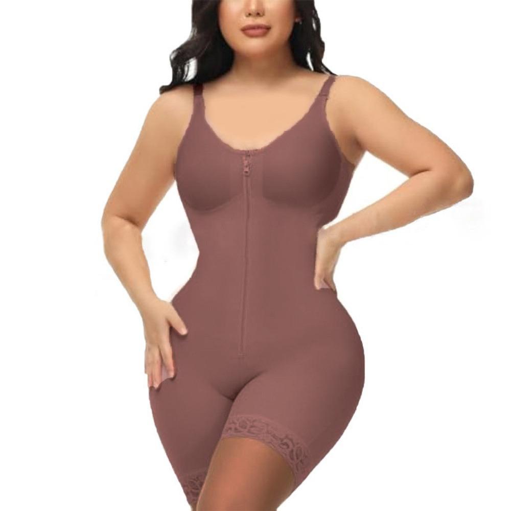 Zipper Style Postpartum Body Shaper Underwear Slimming Shapewear Butt Lifter Bodysuit Sports