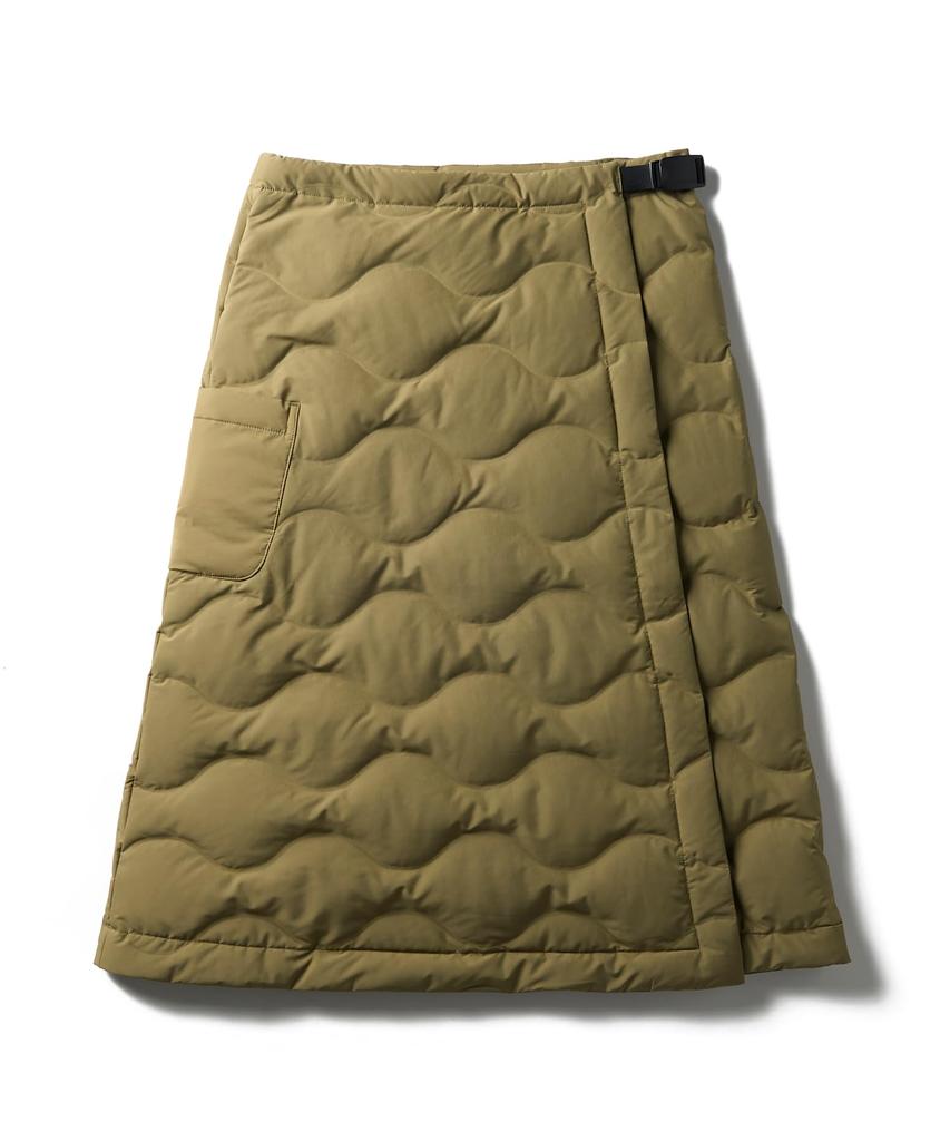 Snow Peak Seamless Quilted Down Wrap Skirt Skirt OLIVE 3 SK-25AW004 Women's Bottoms,