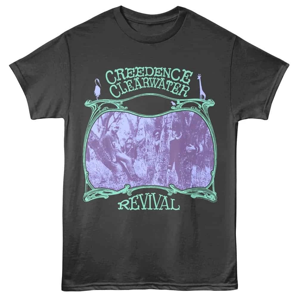 Creedence Clearwater Revival Лес Негатив Мужская Футболка