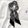 Spring and Autumn Scarf for Women with Long Streamers  Collarbone Scarf  Leopard Print  Tie  Hairband  Women
