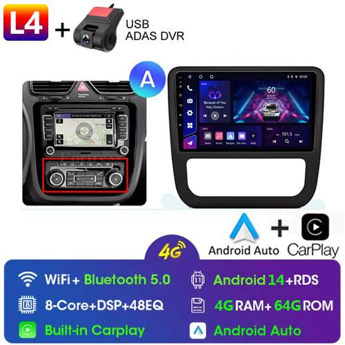 Fortress AI Voice Wireless CarPlay Android Auto Radio для Volkswagen Scirocco 2008-2013 4G Car Multimedia GPS 2din autoradio