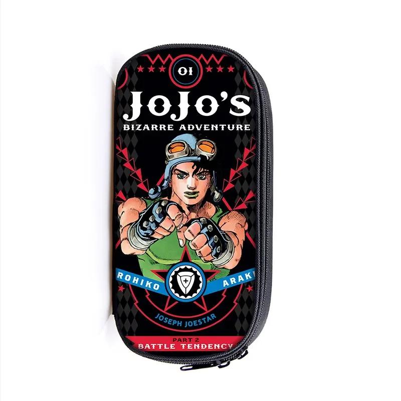 Аниме Jojo's Bizarre Adventure Пенал Куджо Кира Йошикаге KILLER QUEEN Косметички Подростковая Пеналы Канцелярские Сумки Подарок